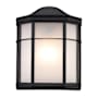 Trans Globe Lighting Fowler 1 Light Outdoor Wall Sconce - 7.5 Inches Wide Black
