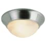 Trans Globe Lighting Athena 3 Light 16" Wide Flush Mount Bowl Ceiling Fixture Brushed Nickel