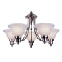 Trans Globe Lighting Payson 5 Light 1 Tier Chandelier Brushed Nickel