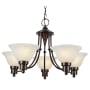 Trans Globe Lighting Payson 5 Light 1 Tier Chandelier Weathered Bronze