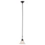 Trans Globe Lighting Perkins Single Light 7-1/2" Wide Mini Pendant with Marbleized Glass Shade Weathered Bronze
