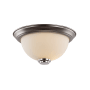 Trans Globe Lighting Mod Pod 12" Wide Flush Mount Bowl Ceiling Fixture Brushed Nickel