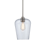 Trans Globe Lighting Kieran 8" Wide Mini Pendant Brushed Nickel