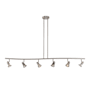 Trans Globe Lighting 6 Light Energy Saving Track Lighting Brushed Nickel