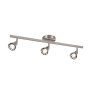 Trans Globe Lighting 3 Light Semi Flushmount Ceiling Track Spot Light from the Contemporary Collection Brushed Nickel
