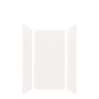 Transolid Expressions 36" W x 36" D x 72" H Three Panel Shower Wall Kit White