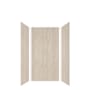 Transolid Expressions 36" W x 36" D x 72" H Three Panel Shower Wall Kit Bleached Oak