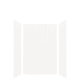 Transolid Expressions 48" W x 36" D x 72" H Three Panel Shower Wall Kit White