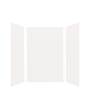 Transolid Expressions 48" W x 48" D x 72" H Three Panel Shower Wall Kit White