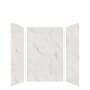 Transolid Expressions 48" W x 48" D x 72" H Three Panel Shower Wall Kit Bianca
