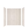 Transolid Expressions 60" W x 36" D x 72" H Three Panel Shower Wall Kit Bleached Oak