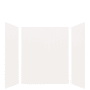 Transolid Expressions 60" W x 48" D x 72" H Three Panel Shower Wall Kit White
