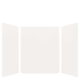 Transolid Expressions 60" W x 60" D x 72" H Three Panel Shower Wall Kit White