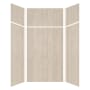 Transolid Expressions 48" W x 48" D x 96" H Six Panel Shower Wall Kit Bleached Oak