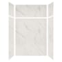Transolid Expressions 60" W x 36" D x 96" H Six Panel Shower Wall Kit Bianca