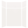 Transolid Expressions 60" W x 48" D x 96" H Six Panel Shower Wall Kit White
