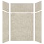 Transolid Expressions 60" W x 48" D x 96" H Six Panel Shower Wall Kit Sea Fog