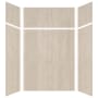 Transolid Expressions 60" W x 48" D x 96" H Six Panel Shower Wall Kit Bleached Oak