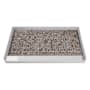 Transolid Pre-Tiled 60" x 32-1/4" Rectangular Shower Base with Single Threshold and Center Drain Pebble Creme