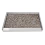 Transolid Pre-Tiled 60" x 36-1/4" Rectangular Shower Base with Single Threshold and Center Drain Pebble Creme