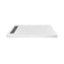 Transolid Commercial 60" x 32" Rectangular Shower Base with Single Threshold and Left Drain White