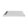 Transolid Commercial 60" x 32" Rectangular Shower Base with Single Threshold and Left Drain Concrete