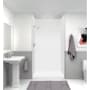 Transolid 48" x 34" Rectangular Shower Base with Single Threshold and Left Drain White