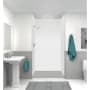 Transolid 48" x 34" Rectangular Shower Base with Single Threshold and Left Drain Concrete