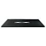 Transolid Trimslate 63" x 35-1/2" Rectangular Shower Base with Center Drain Black
