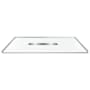 Transolid Trimslate 63" x 35-1/2" Rectangular Shower Base with Center Drain White