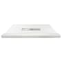 Transolid 70-7/8" x 48-1/2" Rectangular Shower Base with Single Threshold and Center Drain White