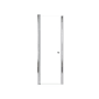 Transolid Lyna 70" High x 24" Wide Pivot Frameless Shower Door with Clear Glass Polished Chrome