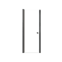 Transolid 70" High x 28" Wide Pivot Frameless Shower Door with Clear Glass Matte Black