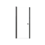 Transolid 70" High x 30" Wide Pivot Frameless Shower Door with Clear Glass Matte Black