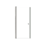 Transolid Lyna 70" High x 31" Wide Pivot Frameless Shower Door with Clear Glass Brushed Stainless