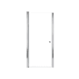 Transolid Lyna 70" High x 31" Wide Pivot Frameless Shower Door with Clear Glass Polished Chrome