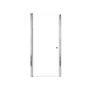 Transolid Lyna 70" High x 32" Wide Pivot Frameless Shower Door with Clear Glass Polished Chrome
