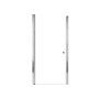 Transolid Lyna 70" High x 33" Wide Pivot Frameless Shower Door with Clear Glass Polished Chrome
