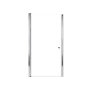 Transolid Lyna 70" High x 36" Wide Pivot Frameless Shower Door with Clear Glass Polished Chrome