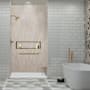 Transolid Lusso 96" H x 48" W x 36" D Three Wall Alcove Shower Walls Creme Carmel