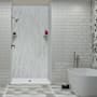 Transolid Lusso 96" H x 48" W x 36" D Three Wall Alcove Shower Walls Bellanca