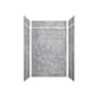 Transolid Prodigy Plus 60-in x 36-in x 84/12-in Shower Wall Kit Ashy Grey