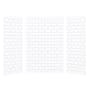 Transolid SaraMar 48" W x 36" D x 72" H Three Panel Shower Wall Kit White Subway Tile