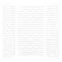 Transolid SaraMar 48" W x 36" D x 96" H Three Panel Shower Wall Kit White Subway Tile