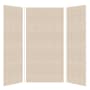 Transolid SaraMar 48" W x 36" D x 96" H Three Panel Shower Wall Kit Cashew Subway Tile