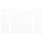 Transolid SaraMar 60" W x 36" D x 72" H Three Panel Shower Wall Kit White Subway Tile