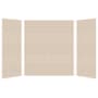 Transolid SaraMar 60" W x 36" D x 72" H Three Panel Shower Wall Kit Cashew Subway Tile
