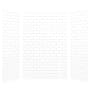 Transolid SaraMar 60" W x 36" D x 96" H Three Panel Shower Wall Kit White Subway Tile