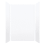Transolid SaraMar 60" W x 36" D x 96" H Three Panel Shower Wall Kit White Velvet