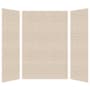 Transolid SaraMar 60" W x 36" D x 96" H Three Panel Shower Wall Kit Cashew Subway Tile
